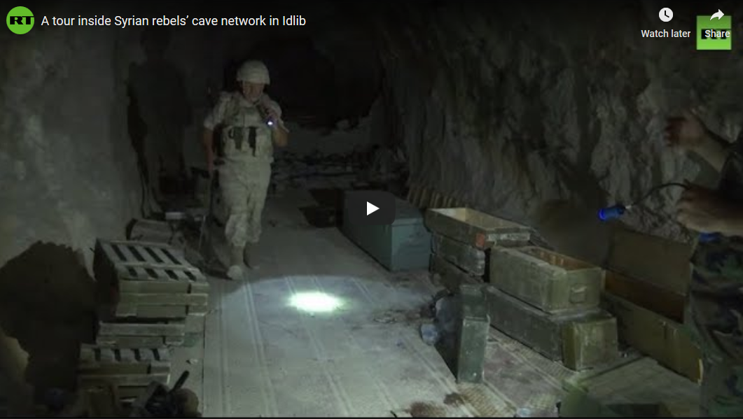 A tour inside Syrian rebels’ cave network in Idlib