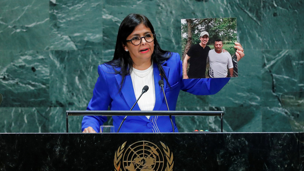 enezuela's Vice President Delcy Rodriguez at the 74th session of the United Nations General Assembly at U.N. headquarters in New York City, New York, U.S., September 27, 2019. © REUTERS/Eduardo Munoz