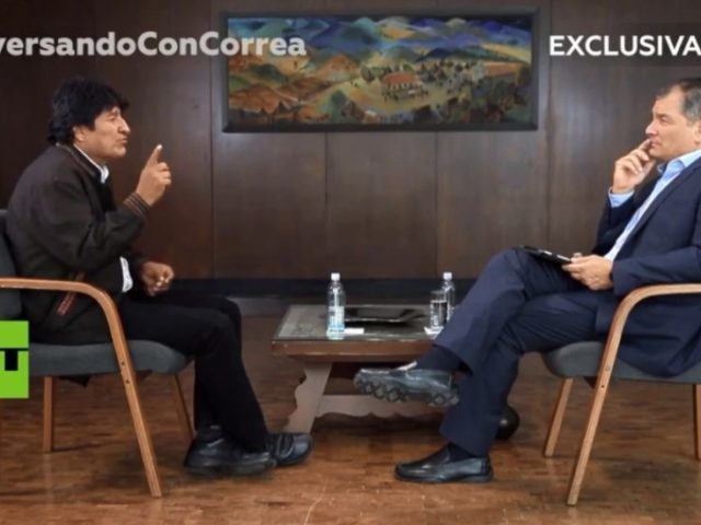 Bolivia coup ended a period of stability the country hadn’t seen for over 180 years, Evo Morales tells Rafael Correa on RT