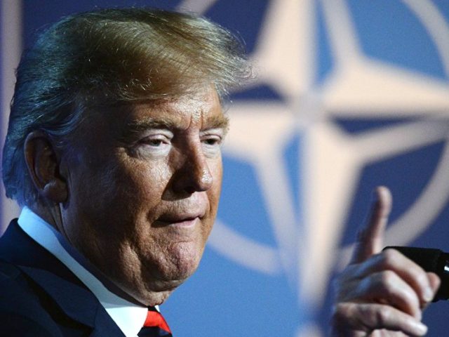 US President Donald Trump at the NATO summit of heads of state and government, Brussels Trump Administration to Cut US Financial Contribution to NATO – Report
