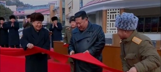 North Korea cut ribbon