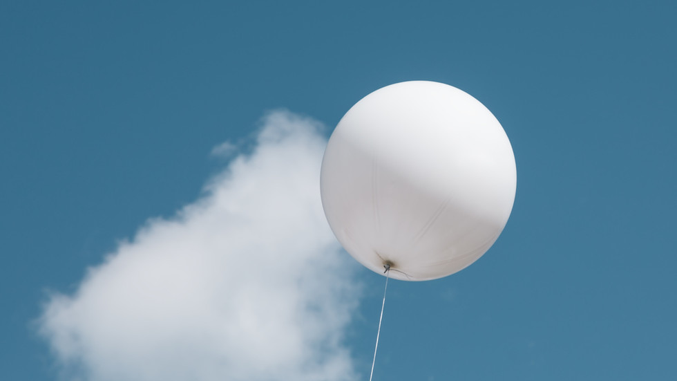 A helium balloon