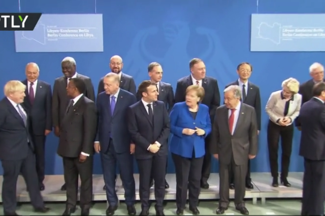 ‘Where’s Putin?’ World leaders can’t start Berlin conference photo-op without Russian president (VIDEO)