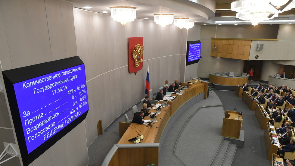 In a unanimous move in the State Duma