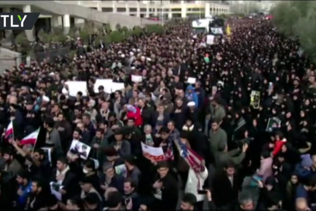 Thousands march in Tehran to mourn ‘beloved’ military commander Soleimani, killed by US drone strike