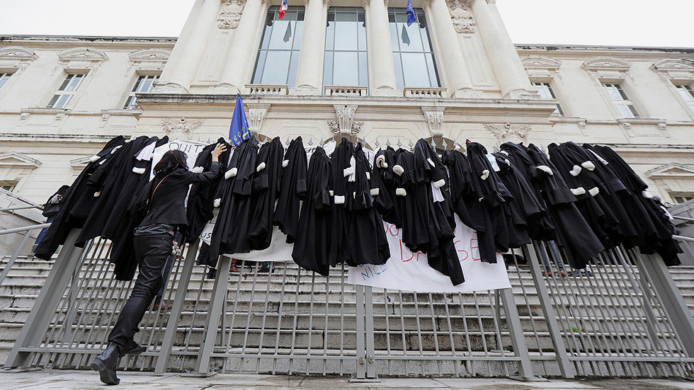 Lawyers across France are discarding their robes