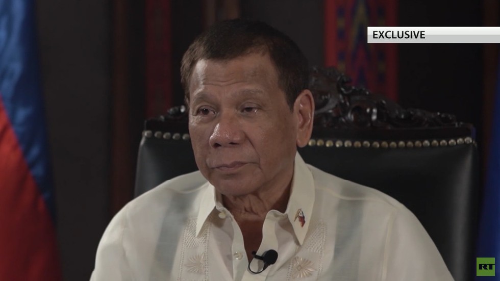 Speaking to RT, firebrand President Rodrigo Duterte spewed