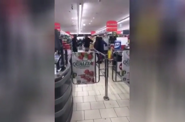 WATCH: Fight breaks out in Italian supermarket as coronavirus fears reach fever pitch