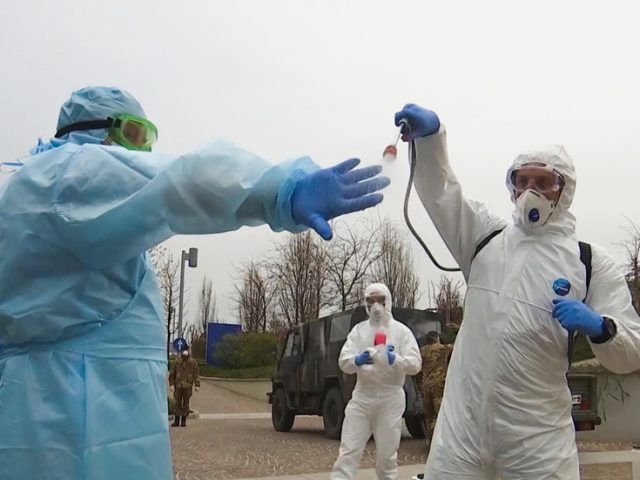 Surveying the virus battlefield: Russian military medics inspect Covid-19 health facilities in Bergamo, Italy (VIDEO)