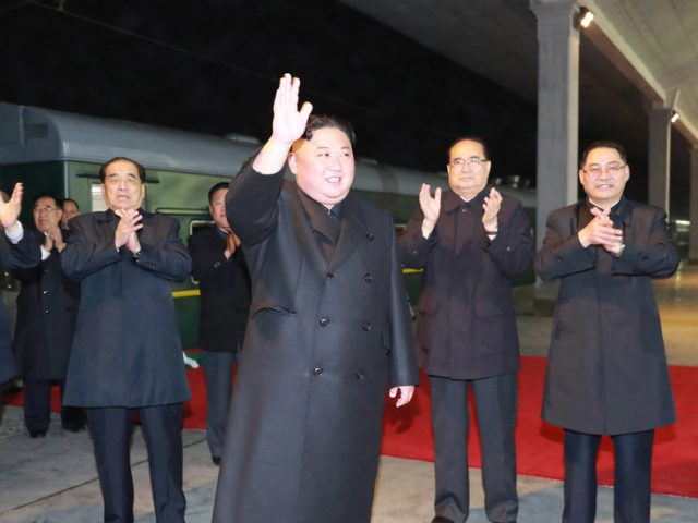 North Korea’s Kim sends letter to construction workers amid reports his TRAIN was spotted at coastal resort