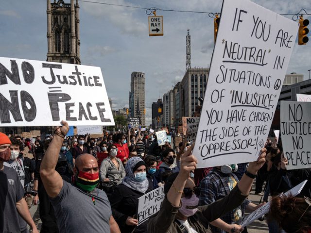Police report FATAL SHOOTING as roaring unrest escalates in Detroit