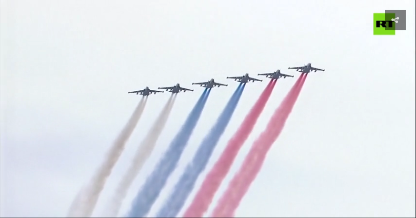Moscow parade jets