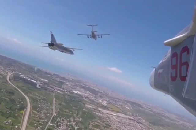 WATCH Russia’s active-duty pilots fly over Syria for V-Day parade in stunning GoPro FOOTAGE