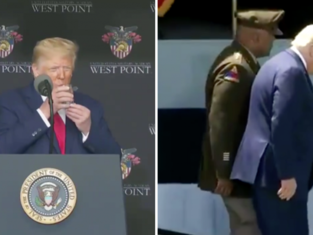 ‘Parkinson’s? Dementia? Stroke?’ Trump’s ‘weird’ West Point appearance turns Twitter sleuths into medical experts