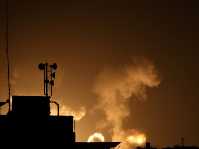 IDF jets launch strikes against Gaza after two ‘projectiles’ are fired into Israel