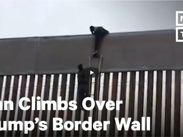 Man Climbs Over Trump’s Border Wall | NowThis