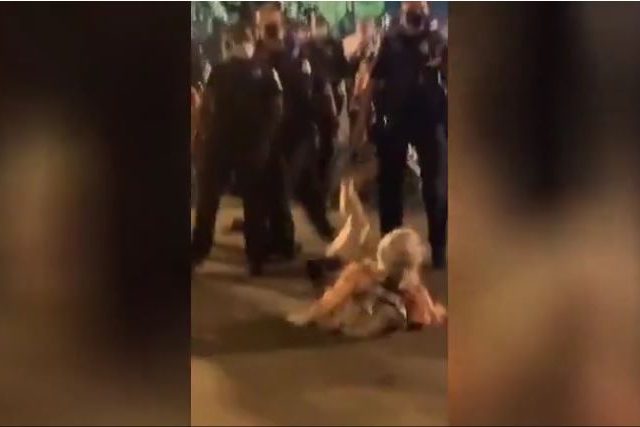 WATCH: Cops knock woman to the ground as Washington DC again gripped by protests