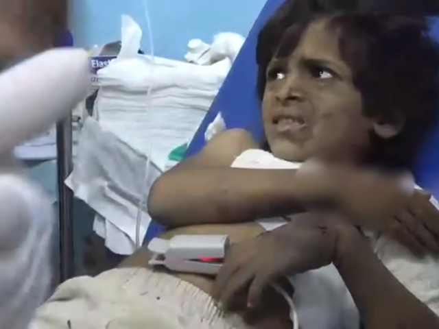 Wounded children treated in Yemen hospital after Saudi airstrike hits residential area (VIDEO)