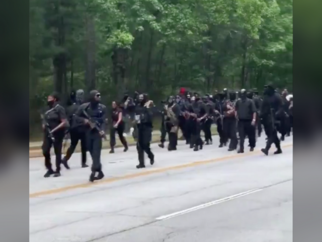 ‘We’re in your house’: Armed black protesters march through Georgia Confederate park