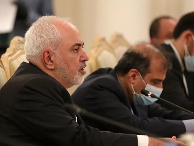 Iran’s Foreign Minister Mohammad Javad Zarif speaks during a meeting with Russia’s Foreign Minister Sergei Lavrov in Moscow, Russia June 16, 2020. Iran Urges UNSC Not to Surrender to ‘Law of Jungle’ By Backing US Arms Embargo Proposal