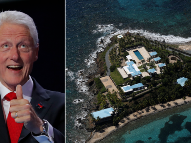 ‘Can’t make this up’: Photos of Bill Clinton being MASSAGED by Epstein ‘sex slave’ surface just in time for Dem convention speech