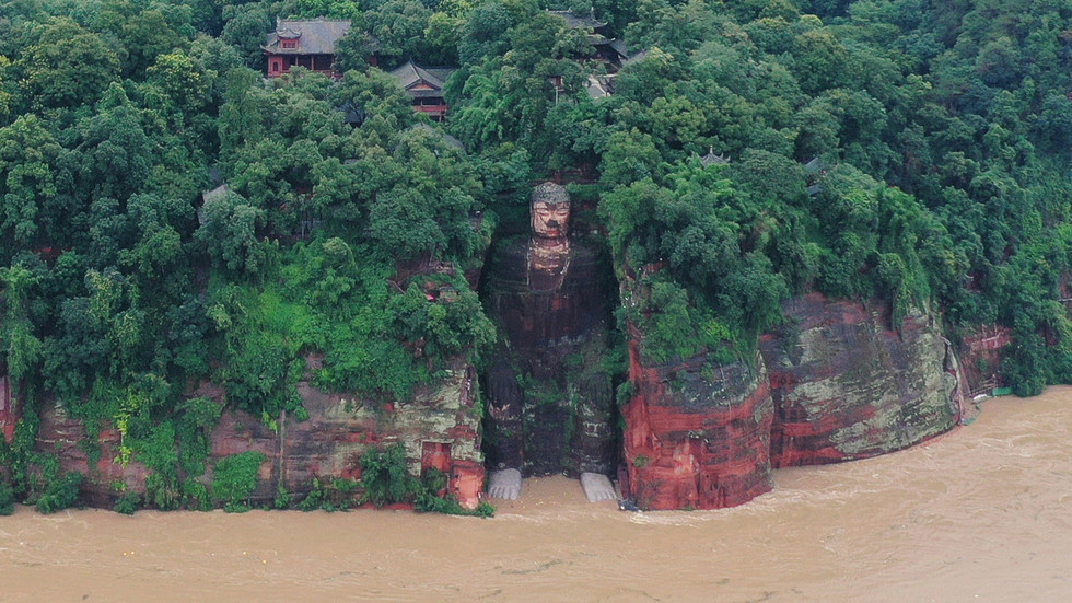 Flooding in Neijiang, Sichuan province