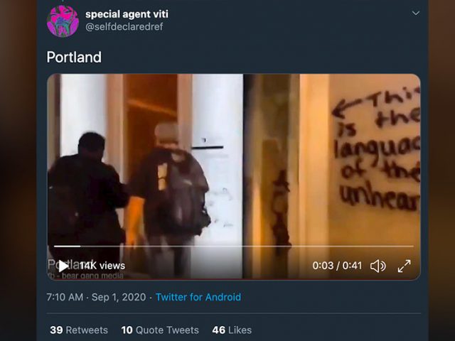 WATCH: ‘Antifa’ militants set fire to black-owned business in Portland, bombard mayor’s apartment with fireworks
