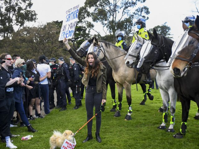 ‘Like dog eating own vomit’: Top Victoria cop erupts in anger as he repeats warning against joining Melbourne anti-lockdown rally