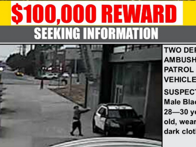 LA County offers $100,000 reward for information leading to arrest of suspect in cop ambush shooting