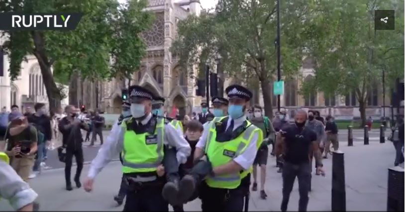 UK protest Police