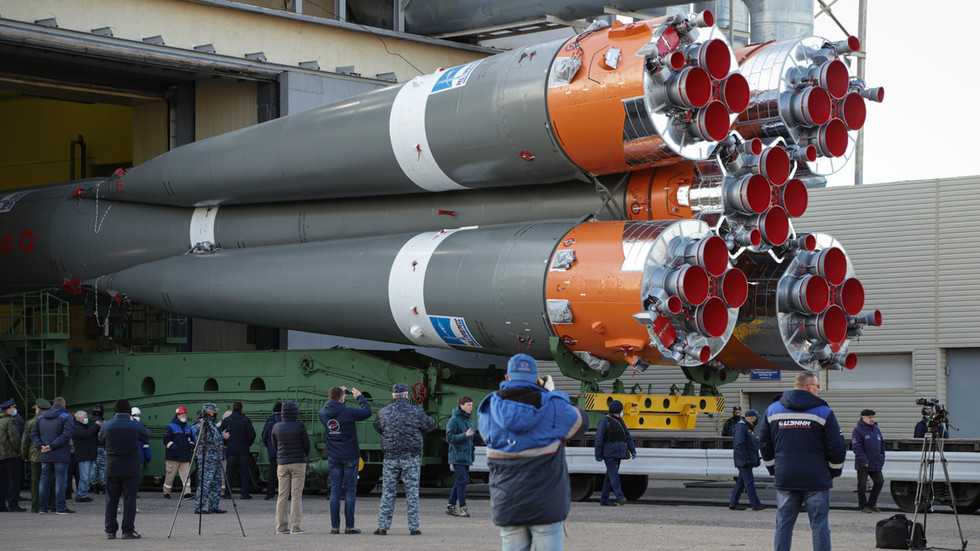 A Russian Soyuz spacecraft