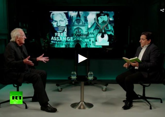 John Pilger: Assange’s only crimes are telling the truth & making war criminals look in the mirror