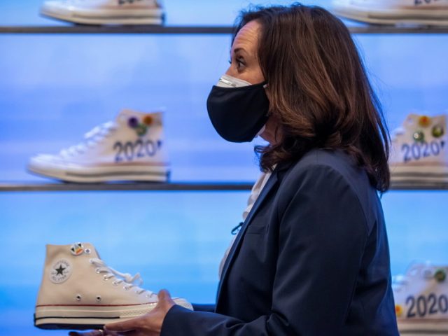 ‘So cringeworthy’: Kamala Harris accused of ‘pandering’ after doing a promo about her sneakers amid election campaign