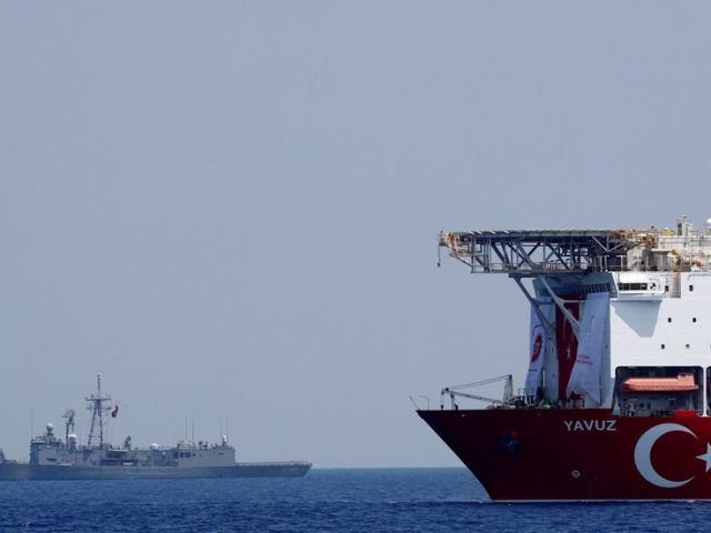 Turkey’s drill ship leaves area southwest of Cyprus, shipping data shows, as move may help ease tensions in eastern Mediterranean