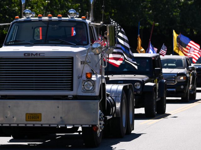 WATCH: Convoy of Trump supporters’ trucks surrounds Biden-Harris campaign bus to ‘escort it out of Texas’