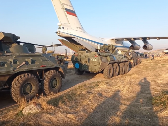 WATCH: Twenty Russian military cargo planes land in Armenia as first 400 peacekeepers move out to war-torn Nagorno-Karabakh region