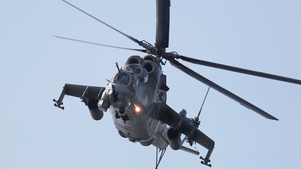 The Russian Mi-24 helicopter
