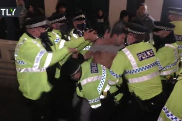 Covid-19 lockdown unrest: Liverpool protesters clash with police and Manchester students tear down ‘prison-like’ fencing (VIDEOS)