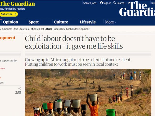 Child labor may be good, Bill Gates-funded article in The Guardian bizarrely argues