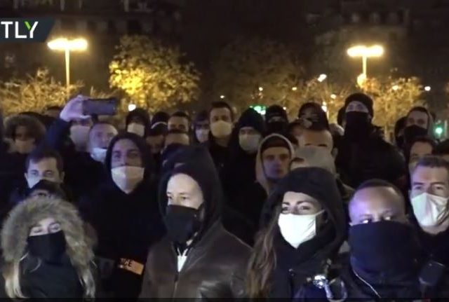 WATCH police PROTEST in Paris after Macron’s government vows to scale back security bill barring filming of on-duty officers