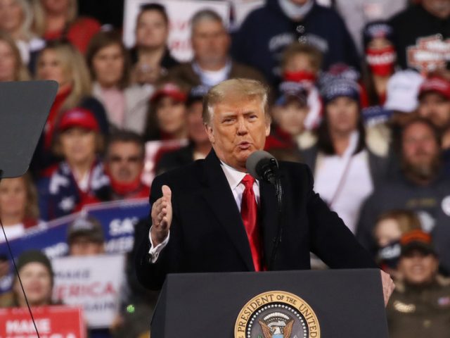‘We will NEVER, ever surrender,’ Trump says in Georgia, as crowd chants ‘STOP THE STEAL’