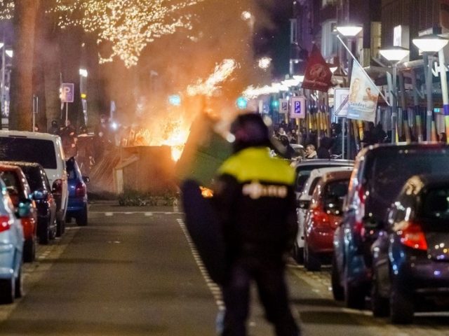 Unrest erupts in Dutch cities for third night in a row in pushback against Covid curbs