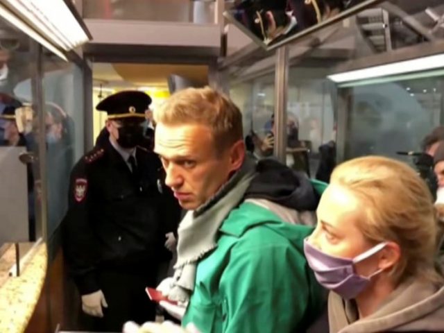 WATCH Russian opposition figure Navalny being detained at passport control at Moscow airport
