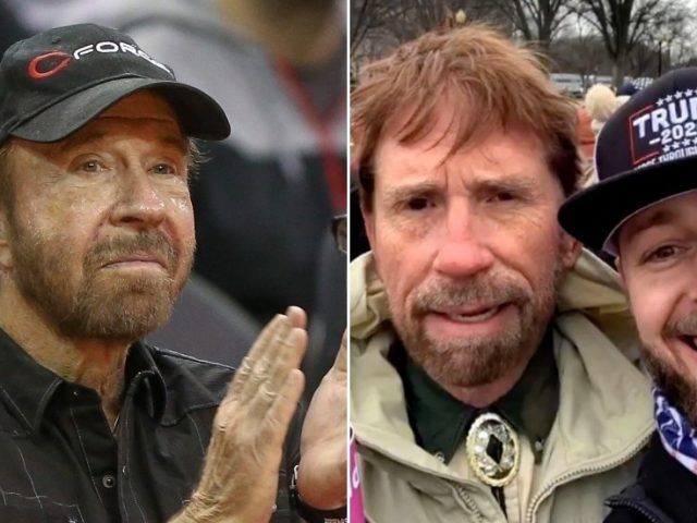 Chuck Norris called a ‘MAGA terrorist’ who ‘belongs in prison’ over posing for picture at US Capitol riot… except it wasn’t him