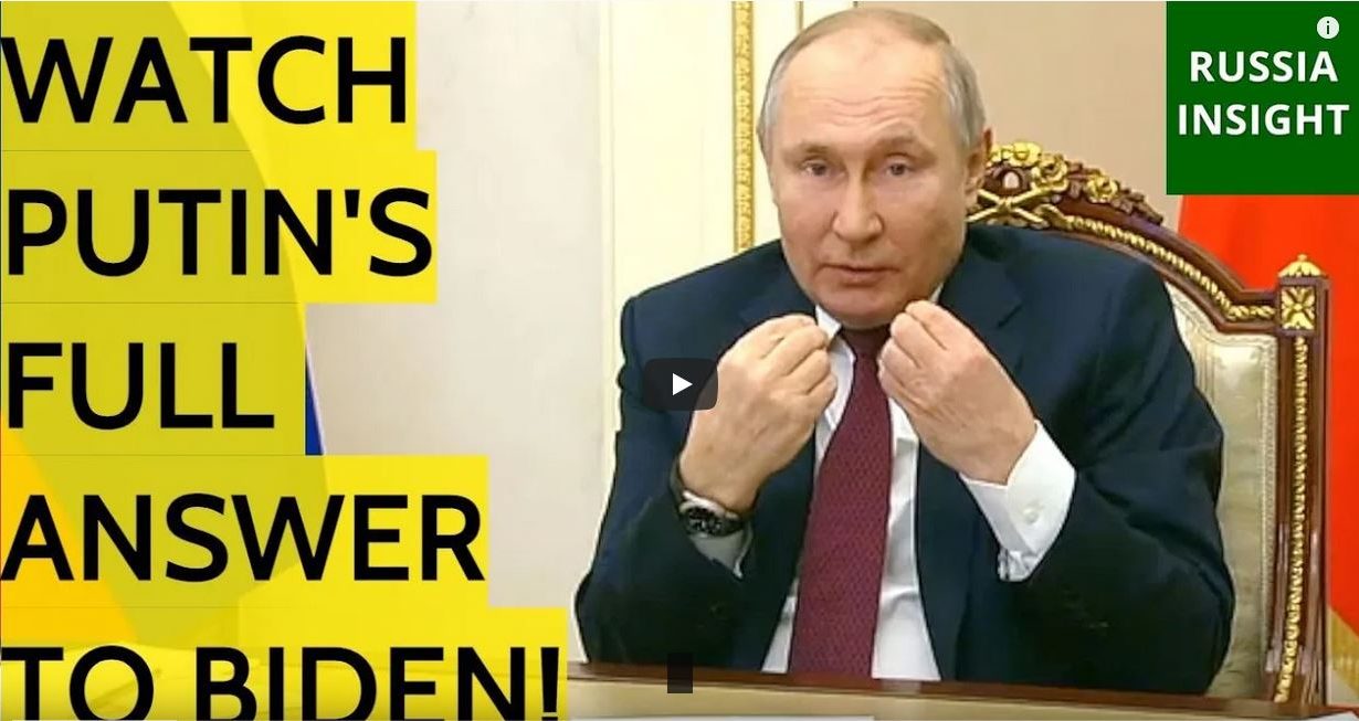 Putin answer to biden