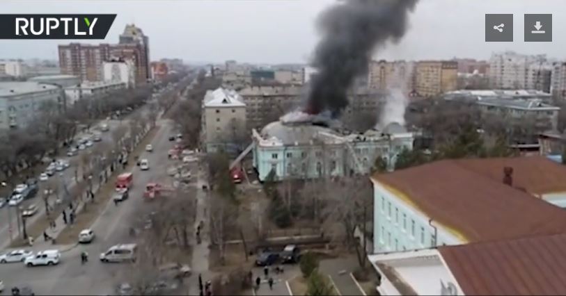 Hospital fire Russia