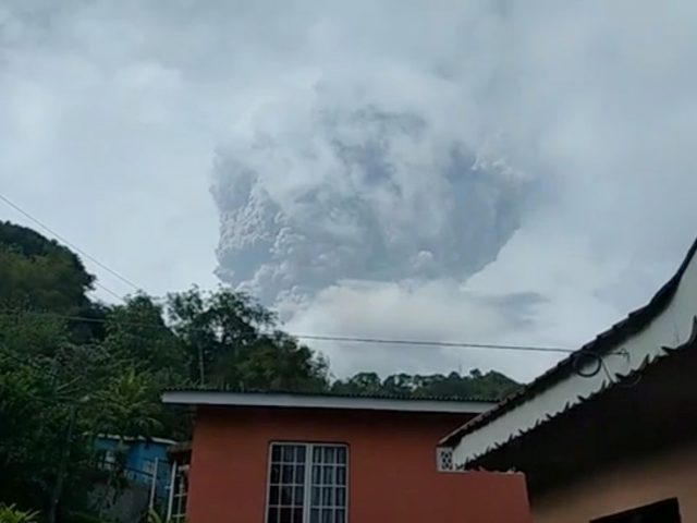 St. Vincent rocked by biggest eruption yet as locals warned to IMMEDIATELY leave island for safer ground (VIDEOS)