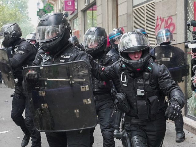 WATCH chaos gripping Paris as violence & vandalism mark May Day protest