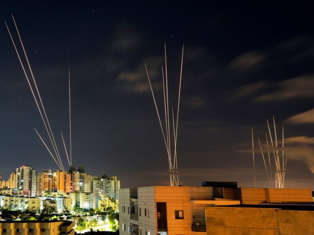WATCH: Iron Dome intercepts massive missile salvos from Gaza as sirens blare in Tel Aviv
