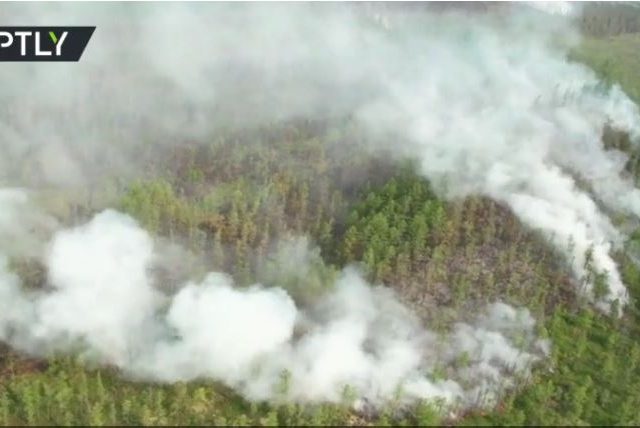 Daring Russian parachutists land in Siberia’s UNESCO World Heritage Lena Pillars Nature Park to manually fight wildfires (VIDEO)